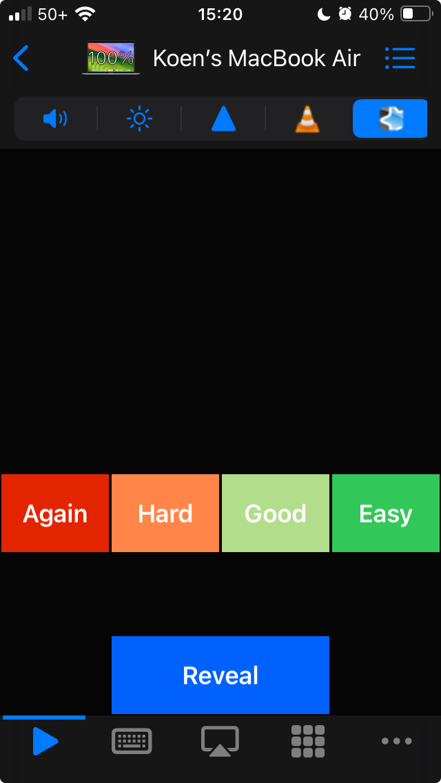 A custom keypad can be used to create buttons for most relevant keys, effectively creating your own, highly customisable Anki remote.